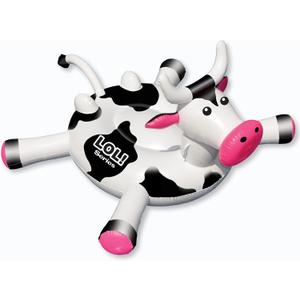 SWIMLINE ORIGINAL 90268 Giant Inflatable LOL Cow Pool Float | Fun Ride-On Raft with Stable Legs & Wings |Lounge Floatie Ideal for Summer Gatherings, X-Large