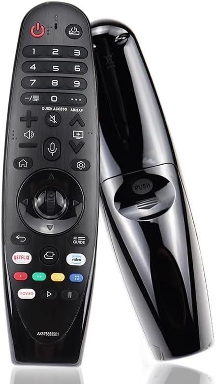 Voice Magic Remote AKB75855501 AN-MR20GA for OLED QNED NanoCell Webos Smart TVs, Replacement AN-MR18BA, AN-MR19BA, AN-MR650, with Netflix Prime Keys, Pointer Function