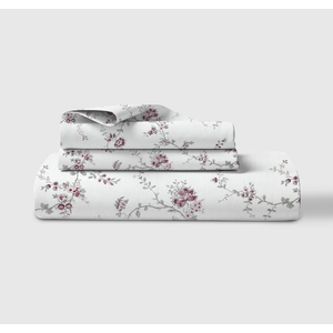 LINENWALAS 100% Cotton Full Size Fitted Sheet Only, up to 17” Deep Pocket, Thick Strong, Breathable Crisp and Cool Premium Bedding Printed Bottom Sheet for Full Size Bed (Vineyard)