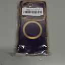 for Samsung Galaxy S24 Ultra Case Magnetic,for Women Girls Soft Cute Wave Frame Curly Shape Love Heart Luxury Plating Phone Case Compatible with MagSafe Shockproof Back Cover 6.8"-Dark Purple