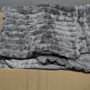 BEDELITE Fleece Full Comforter Set -Super Soft & Warm Grey Bedding, Luxury Fuzzy Heavy Bed Set for Winter with 2 Pillow Cases