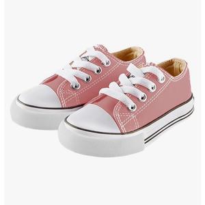 Mvlsoct Boys and Girl Low Top Canvas Kids Lace up Sneakers, Size: 7 Narrow Toddler