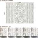 3x5 Washable Rug Moroccan Small Entryway Rug Non Slip Indoor Floor Carpet Foldable Thin Rugs for Kitchen Bedroom with Low Pile(Grey,3'x5')
