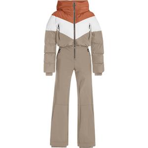 Fisoew Womens One Piece Ski Suit Warm Waterproof Snowsuits Winter Snow Jumpsuits Outdoor Sports Outerwear, XL