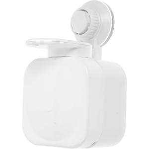 Alipis Wall-Mounted Suction Cup Soap Dispenser No Trace Liquid Bottle Container Refillable Bathroom Accessory for Shampoo Lotion Shower Gel 3.32X1X3.32 Inches