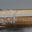 LazBlinds 100% Blackout No Drill Bamboo Roman Shades, Cordless Bamboo Blinds for Indoor Windows, Room Darkening Shades for Home & Patio, Thermal Insulated, Brown206, 23.5" W x 64" H