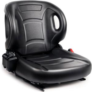 SEATIN Universal Forklift Seat W/ Switch, Retractable Safety Belt fits Toyota Forklift Aftermarket, Tractor, Skid Loader, Excavator, Dozer, Backhoe, Telehandler, UTV, ATV