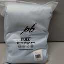 Pure Bedding Satin Sheets Full [4-Piece, SkyBlue] Hotel Luxury Silky Bed Sheets - Extra Soft 1800 Microfiber Sheet Set, Wrinkle, Fade, Deep Pocket Fitted Sheet, Flat Sheet, Pillow Cases