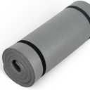 CAP Barbell 1-Inch High Density Exercise Yoga Mat with Strap | Multiple Colors