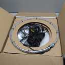 Ehaho 17" Double Row Cold White LED Wheel Ring Light 624Leds Flashing Rim Light Tire Light Wheel Well Light for Car Truck Vehical