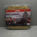 Motor Trend Seat Covers for Cars Trucks SUV, Faux Leather Beige Padded Seat Covers with Storage Pockets, Premium Interior Car Seat Cover, 2 x Front Seat Covers