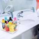 Clear Plastic Storage Bins, Pantry Organizers and Storage or Kitchen Organization and Storage Containers Bins for Organizing, Fridge, Freezer, Bathroom, Pantries, Refrigerator, Cabinet Organizer Bin