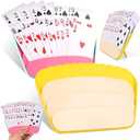 Qflrgon 2PCS Card Holders for Playing Cards, Playing Card Holder, Card Holder for Kids Adults Seniors, 3 Layers Foldable Design for Poker UNO Cards, Playing Card Accessories