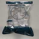 Square Chair Leg Protectors for Hardwood Floors, 16 Pcs Silicone Felt Furniture Leg Cover. 3/4" -7/8", Clear.