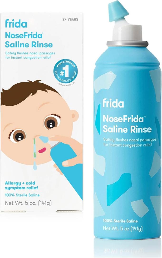 Frida Baby Saline Rinse for Toddler & Kids, Ages 2+, Sinus Rinse, Daily Use