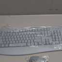 Wireless Keyboard and Mouse Combo, ULSOU 2.4G Full-Sized Ergonomic Computer Keyboard with Wrist Rest and 3 Level DPI Adjustable Wireless Mouse for Windows, Mac OS Desktop/Laptop/PC(Grey)