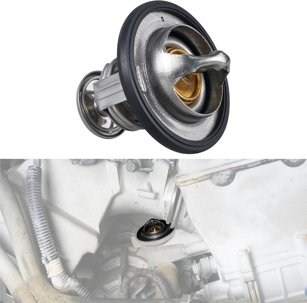 Coolant Thermostat for Honda 19301-PAA-306 19301-PLC-315, High Performance Automotive Replacement Engine Thermostat w/Gasket Compatible with Honda Civic CRV Odyssey CRZ Insight