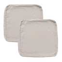 FLYMEI Patio Cushion Covers 22x20x4 Waterproof Outdoor Cushion Cover Replacement 2Packs Outdoor Seat Cushion Slipcover for Rattan Chair Sofa, Apricot