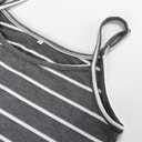 Artfish Women Casual Sleeveless Spaghetti Strap Striped Lounge Pajama Jumpsuit, L