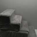 EHEYCIGA Dog Stairs for Bed 18" H, 4-Step Dog Steps for High Bed, Pet Steps for Small Dogs and Cats, Non-Slip Balanced Pet Ramp Indoor, Grey