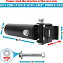 A2ZCARE Power Rack Mounted Landmine Attachment, T Bar Row Landmine Base, Fit 2-inch Olympic Row Bar, Compatible with 3x2 & 3x3 inch Power Cage