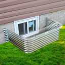 59" x 38" Window Well Covers Outside, Polycarbonate Basement Window Well Cover, Waterproof/Protects Against Debris/Only Cover
