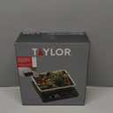 Taylor Digital Kitchen Scale with Dishwasher Safe Stainless Steel Container and Snap On, 22 pound capacity, Black