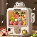34 Pcs Vending Machine Kids Toys , Bears Electronic Game Toys for Girls 3 4 5 6 7 8 Year Old, Mini Vending Machine, Gumball Prize Machine Maker Game for Party, Gifts for Girls Age 3-5 4-6
