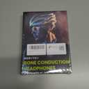 Open Ear Headphones Bluetooth Bone Conduction Wireless Headphones, 2025 New Bluetooth 5.3 Wireless Sports Earbuds with Mic, 12HRS Playtime IPX5 Waterproof Earphones for Exercise Workouts (Black)