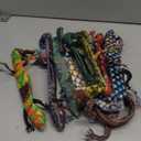 Chivao 10 Pieces Assorted Slap Lizard Snap Bracelet Sequin Animal Slap Bracelets for Easter Halloween Party Favors(Lizard Style)