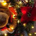 Christmas Lights with Timer Battery Operated String Lights 100 LED 8 Modes String Lights Clear Mini Light Set for Wedding Party Home Garden Wreath, Waterproof, Warm White