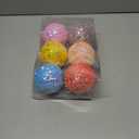 LANGXUN 6pcs Candy Land 2025 Xmas Birthday Party Wedding Suppiles Decoration, Hanging Candy Cane Christmas Tree Dcor, Christmas Decorative Hanging Ornaments Crafts (Rainbow Balls)