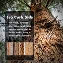 YSAGi Double-Sided Desk Pad, 35.4"x17" Leather Desk Mat, Eco Cork Desk Pad Protector,Large Mouse Pad,Waterproof Desk Blotter for Office/Home (Dark Green/Cork)