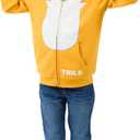 Bioworld Sonic The Hedgehog Hoodie Boys' Tails Character Design Full-Zip Sweatshirt (Yellow, L)