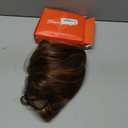 Hair Toppers for Women, 20 Inch Hand Tied Breathable Toppers Hair pieces for Women with Thinning Crown Middle Part Bangs Mix Human Hair Clip in Curly Lightweight Wiglets (Honey Brown,Side Bangs)