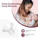 16mm Flange Inserts for 24mm Flange/Shield, Compatible with Momcozy/Medela/MOMMED/Spectra Breast Pumps, Pump Parts Replace (4PCS 16mm)