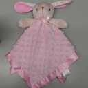 Pro Goleem Loveys for Babies Bunny Security Blanket Baby Girl Gifts Newborn Soft Pink Lovie for Infant and Toddler Snuggle Toy Stuffed Animal, Pink 16 Inch