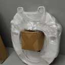 Round Bidet Toilet Seat with Quiet-Close, Non-Electric Bidet Mode with Dual Nozzles, Fit Round Toilet Seat, Adjustable Water Pressure with Brass inlet (Round)