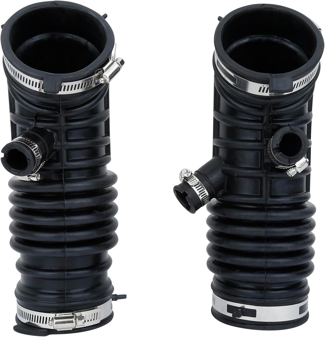 Engine Air Intake Hose Tube With Clamps(Left and Right Side).Replaces Part #16576-JK20A 16576-JK20B 16576-JK21A 16576-JK21B.Compatible with Infiniti EX35 2008-2012 G35 2007-2008 3.5L V6
