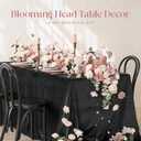 Ling's moment Fake Flowers Box, Faux Artificial Greenery Stems Foam Roses Silk Peonies Fabic Flower for Centerpieces Bouquet Wedding Vase Decorations, Dusty Rose & Cream & Flocked Leaves, Grand Combo