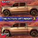 KSP 3" Front Leveling Kits for Silverado 1500 2WD/4WD 2007-2026, Sierra 2WD/4WD 2007-2026, 3 Inch Suspension Strut Spacers Lift Kits for Pickup with 6 Lug