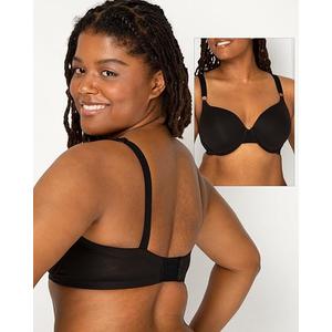Fruit of the Loom Womens Smooth Cotton T-Shirt Bra - Ultra-Soft, Flexible, and Invisible Under Tees, Size: 40D