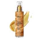 Shimmer Body Glow Oil for Women, Gold Natural Liquid Illuminates Skin with Finishing Touch, Long Lasting Moisturizing Highlighter Makeup for Face & Body, Mothers Day Gift for Mom (2# Gold)