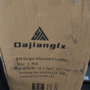 26.2FT Telescoping Ladder with Stabilizer Bar Wheels and Hooks, Multi-Purpose Extension Aluminum Folding Ladder Collapsible Adjustable Telescopic Ladders Extendable Ladder for Homeuse