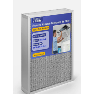 Upgraded 20x25x4 Reusable AC Furnace Filter Washable MERV11, Electrostatic - Permanent,Enjoy Fresher Air in Home and Office HVAC Furnace Systems，Actual Size:19.50x24.50x3.63Inch 1 Pack
