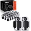 A-Premium Wheel Lug Nuts Compatible with Hyundai Santa Fe Sonata Accent Genesis Tiburon Tucson Kia Optima Sorento Sportage Spectra5 Rio5 20-PC Set