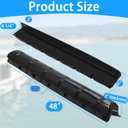 Dock Bumpers,Boat Dock Bumpers for Edging,48 Inch/57 Inch Boat Bumpers for Docking,Dock Fenders for Straight Edge Side,Marine Horizontal Dock Bumpers for Edge,UV Resistant Dock Guards Protection