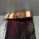 Kate Christmas Fireplace Backdrop Red Curtain Holiday Christmas Wreath Photo Backdrop for Family Professional Photography Studio Props, 7x5ft