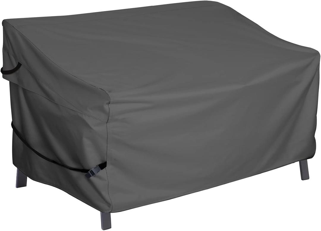 Porch Shield Waterproof Outdoor Deep Seat Sofa Cover Patio Furniture Couch Cover 79W x 40D x 35H inch, Black