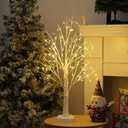 144 LED Birch Tree Lights, DIY Artificial Tree Lamp Timer Battery/USB Operated, Tabletop Bonsai Fairy Light Spirit Tree for Bedroom Christmas Home Gifts Decor (Warm White) (24 Inch)